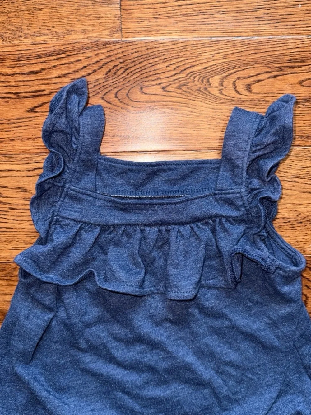 Cat & Jack Navy Tank Top and Embroidered Denim Shorts Set
